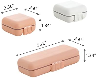 Mala kutija za pilule od 3 pakovanja,Organizator putnih pilula, mala kutija za pilule otporna na vlagu za džepnu torbicu dnevna kutija