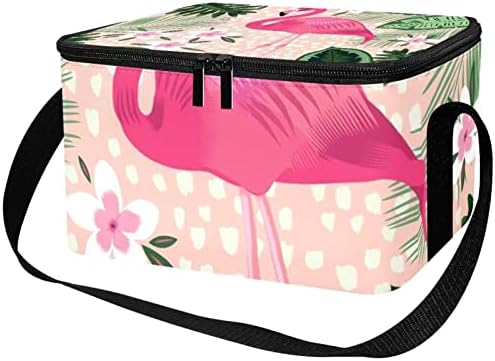 GUEROTKR torba za ručak za muškarce, izolovana kutija za ručak, kutija za ručak za odrasle, flamingo