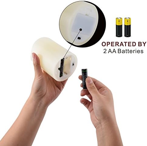 Enpornk Flameless Candle Set od 12 LED stubova na baterije pravih voštanih sveća sa daljinskim upravljačem tajmer