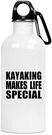 DesignSify kajaking čini život posebnim, 20oz boca za vodu izolirana od nehrđajućeg čelika, pokloni za rođendan godišnjica Božićne