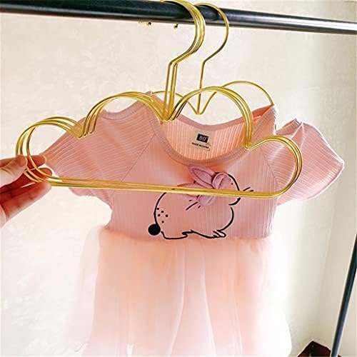 WODMB 5pcs Vješalice bez klizanja metalni mališani vješalica zlatna djeca oblaka oblika oblika vješalica za pohranu odjeće