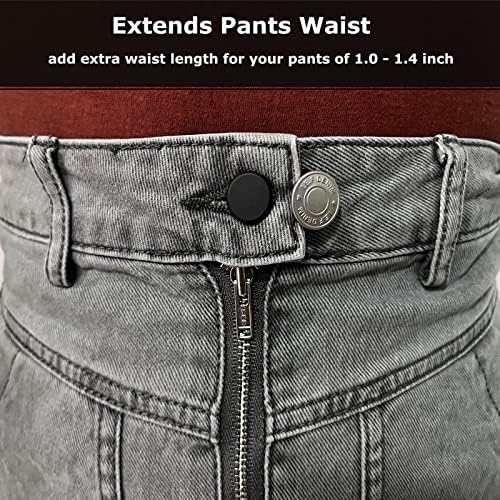 18pcs hlače Dugme Extender, struk za pantalone za muškarce za muškarce, fleksibilni produžeci dugmeta za hlače, traperice, pantalone