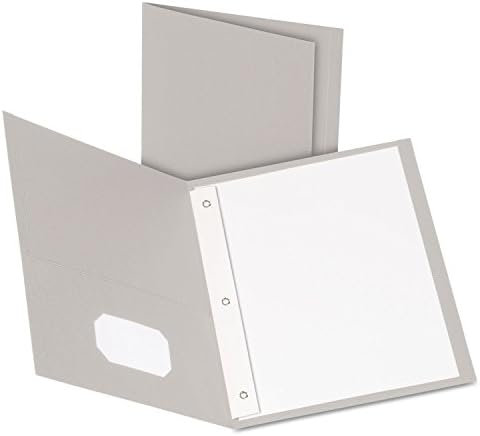 Oxford 57705 Twin-Pocket folderi sa 3 zatvarača, slovo, kapacitet 1/2 inča, siva, 25 / kutija