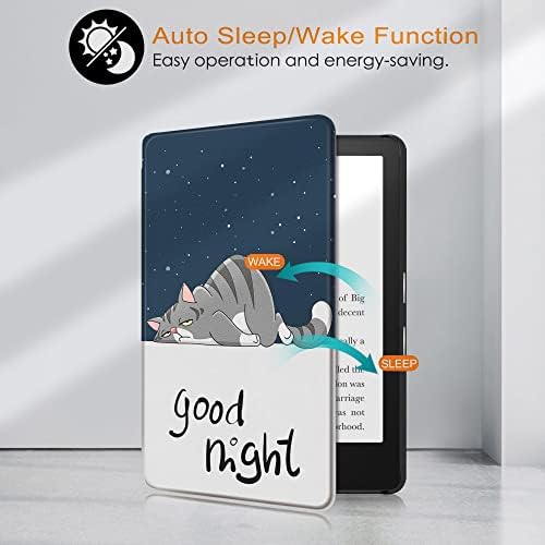 Kindle Paperwhite Case - potpuno nova pametna navlaka od PU kože sa funkcijom Auto Sleep Wake za Kindle KPW1-2-3/KPW 4 / kindle-499/558/658 / KPW 5, Zalazak sunca u sumrak,za J9G29R