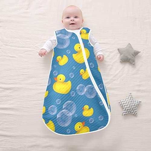 VVFelixl vreća za spavanje za novorođene bebu - gumenu patku bebe Nosivi ćebe - vreća za spavanje za spavanje za dojenčad - Sleep odijelo za Toddler 12-24 mjeseca