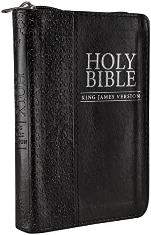 Personalizirani biblijski pohađački tekst Vaše ime KJV Holy Bible Compactene crna kožna Biblija W / Traka markera Pokloni za krštine Rođendani Proslave Odmor