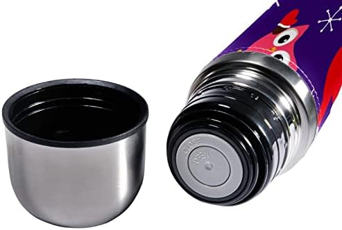 SDFSDFSD 17 oz Vakuum izolirane boce od nehrđajućeg čelika Sportska kavana PUTNICA ŠILA FIKSNA KUĆA Omotana BPA besplatna, slatki crtani sova uzorak