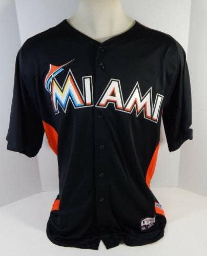 2012-13 Miami Marlins Dan Jennings # 32 Igra Rabljeni Black Jersey St BP 48 705 - Igra Polovni MLB dresovi