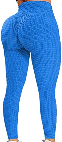Rioyy Scrich Butt teretana plijena za podizanje ženska za žene High Squik Tummy Control Yoga Capri Workout hlače sa džepovima