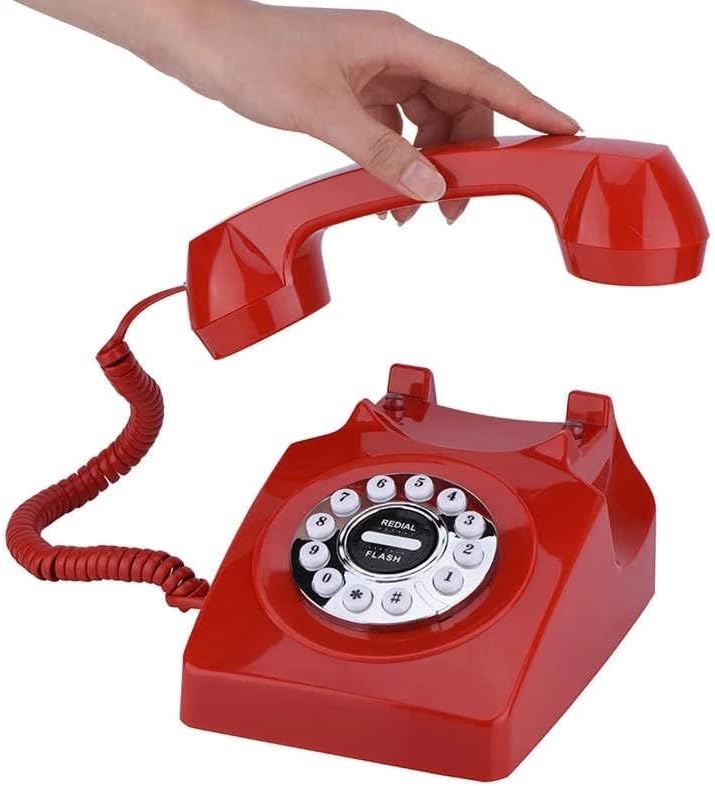 MXiaoxia Retro Vintage Telefon Europski stil Stari telefon Desktop Žičana fiksni fiksni telefon za kućni uredski hotel