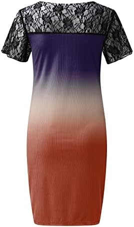 Miashui casual witaps za žene Žene Ljeto plaža Proljeće Striped Print Slatka haljina Sundress Pamuk Midi haljina za žene
