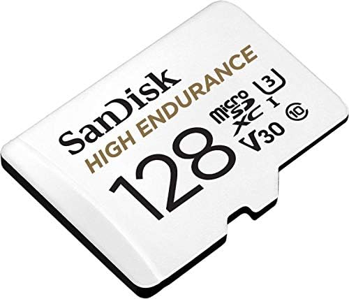 Garmin Dash Cam Mini 2, Tiny Size & SanDisk 128GB high Endurance Video MicroSDXC kartica sa adapterom za Dash Cam i Home Monitoring Systems - C10, U3, V30, 4K UHD, Micro SD kartica - SDSQQNR-128g-GN6IA