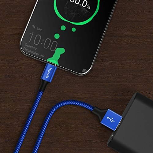 [5-Pack, 3/3/6/6/10 ft] USB Tip C kabl za brzo punjenje, etguuds USB a na USB C punjač pleteni kabl kompatibilan sa Samsung Galaxy