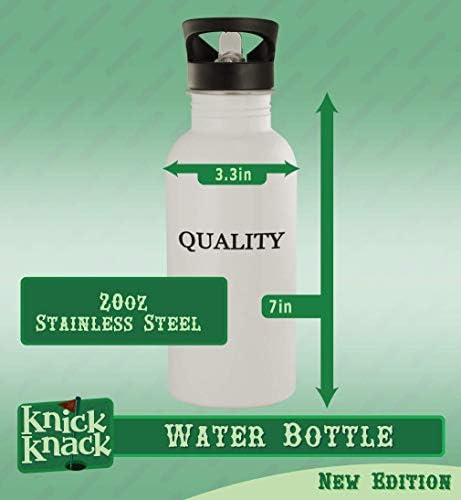 Knick Klack pokloni #waterchicken - 20oz boca od nehrđajućeg čelika, srebro