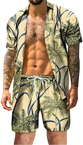 BMISEGM Big i visoki odijela za muškarce Muške ljetne modne slobodno vrijeme Havaji Seaside Holiday Beach Digital 3D Štampari Kratki