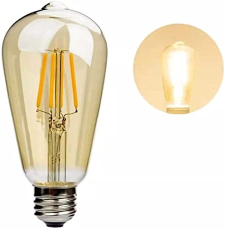 Xianfei LED Edison sijalica, toplo Bijela 2700k, St64 LED žarulja sa žarnom niti, 4W, 80 lumena, Retro luster bez zatamnjivanja dekorativna sijalica (8 pakovanje