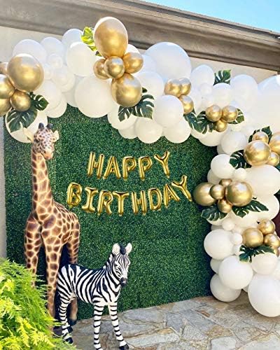 Bijeli zlatni balon Garland Arch Kit za zabavu 16FT dugi konfeti lateks balona za tuše za bebe vjenčani rođendan Diplomski godišnjica