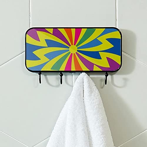 Držač ručnika Zidni nosač ručnika kupatilo dekor ogrtač ogrtač odjeća apstraktna cvjetna kupatilo ručnik za pohranu