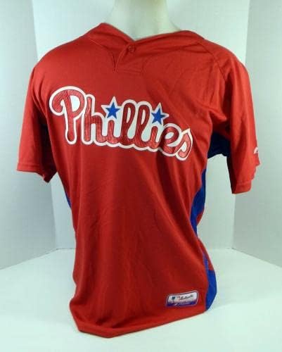 2007-10 Philadelphia Phillies Liam Shanahan # 35 Igra Polovni crveni dres St BP 48 74 - Igra Polovni MLB dresovi