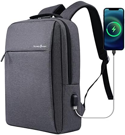Victoriatourist laptop ruksak 15,6 inča, poslovni tanki izdržljivi laptopi putni ruksaci sa USB priključkom za punjenje, fakultetski