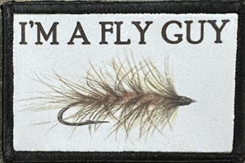 Ja sam Fly Guy Fly Ribolov Morale Patch.2x3 Kuka i loop flaster. Izrađen u SAD-u