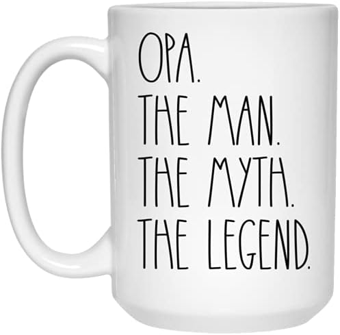 OwingsDesignsPerfect Opa čovjek mit legenda šolja za kafu-Opa Rae Dunn Style-Rae Dunn Inspired-Sretan rođendan Opa-najbolja Opa šolja