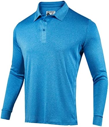Košulje s dugim rukavima za muškarce UPF 50+ Zaštita od sunca Golf polo majica Brzi sušenje performansi Sportska trening