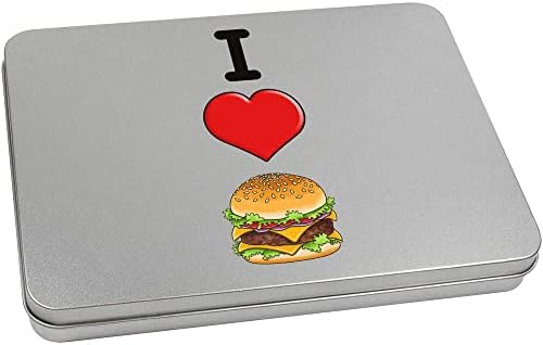 Azeeda 220mm 'I Love Burgers' Metal sa šarkenom kutijom za šarku