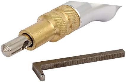 X-dree dugačka ručica dugačka aluminijska ručica podesiva šivanje groveka za čišćenje rubova (136 mm mango de aluminio largo costura ajustable ranuradora Crujido Borde del Borde