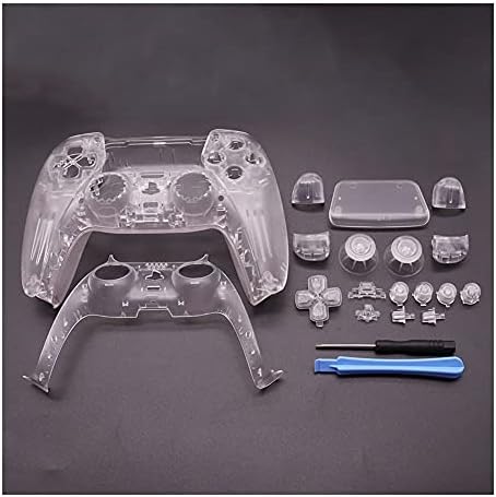 BVCDF PS5 kontroler Shell Matte Clear Controller Count Custom poklopca Potpuna postavka FacePlate Zamjenski setovi Kompatibilni sa PS5 PlayStation 5 Gamepad zamjenska ljuska
