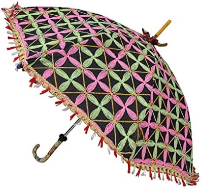 Ručna vez pamučna tkanina za zaštitu sunca zaštitna kišobran godišnjica vjenčanja ukras kišobrana indijski kolekcionarski