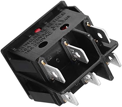 Aexit dvostruki Spst zidni prekidači 6 pinova za uključivanje/isključivanje osvijetljenog preklopnog prekidača AC prekidači za prigušivanje 15a/250V 20a/125V