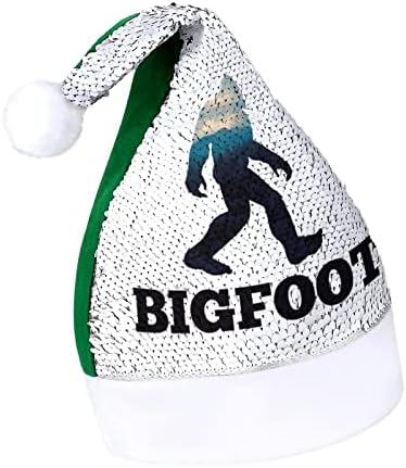 Bigfoot šljokice Božić šeširi Santa Božić šešir za odrasle Sretan Božić Party kostim Bennie kapa