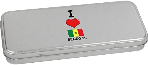 Azeeda 220mm 'I Love Senegal' Metal sa šarke / kutija za odlaganje
