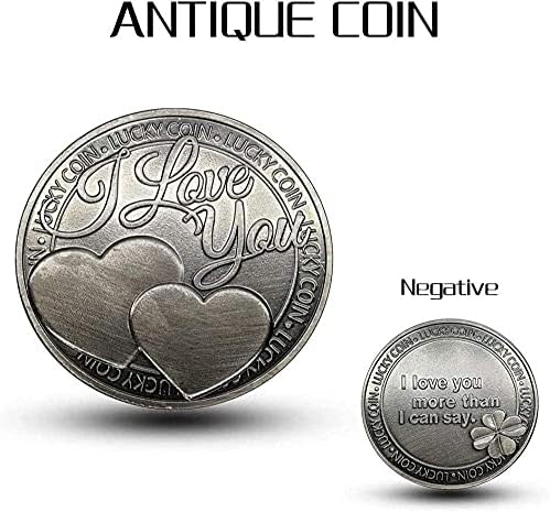 Lucky Love Coin I Volim te Komemorativni novčić Crypto Valuta Lucky Love Word Romantic Par Kolekcija umjetnosti Poklon Suvenir