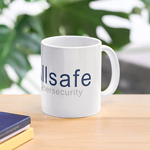 Allsafe Cybersecurity logo Trendy Funny šolja za kafu Print Dvostrana novoarodna bijela keramička čajna čaj - 11 oz 15 oz Prilagodite