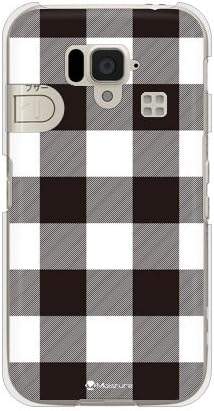 Drugi kožni Buffalo Provjerite bijeli dizajn vlagom / za jednostavan pametni telefon 204SH / Softbank SSH204-PCCL-277-Y308
