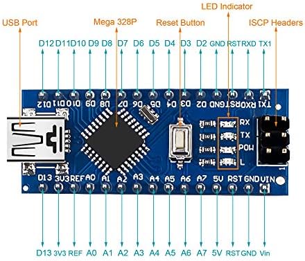 Hosyond Nano Board v3.0 ATMEGA328P / CH340 5V 16M mikro kontroler kompatibilan sa Arduino nano
