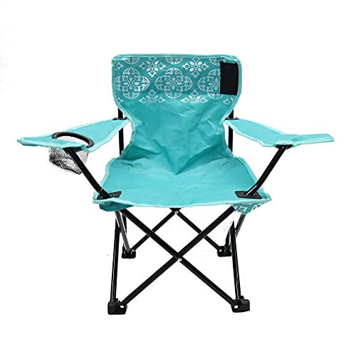 Dječija Kišobranska stolica na plaži sa odgovarajućom torbom za rame, držačima za čaše, čelik, poliester, Aqua