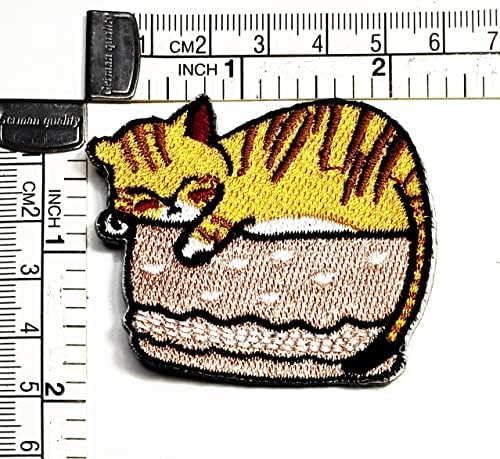 Kleenplus Kitten Pet šije željezo na vezenim zakrpama crtana mačka spava u krevetu naljepnica Craft projekti dodatna oprema šivanje Uradi Sam amblem Odjeća kostim aplikacije značka