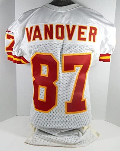 1998 Kansas Chiefs Tamarick Vanover 87 Igra izdana Bijeli dres 40 DP33217 - Neintred NFL igra Rabljeni dresovi