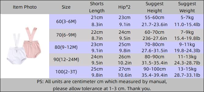 Mygbcpjs 2pcs Baby Ribded Shorts Set Boys Girls Suspender remen Bloomer BodySuit Toddler Solid Casual Counts