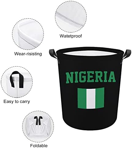 Nigerija Zastava veš korpa sklopiva veš korpa kanta za veš torba sa ručkama