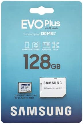 Samsung 128GB Evo+ Klasa 10 MicroSD memorijska kartica za Samsung Tablet radi sa Galaxy Tab Active Pro, Tab S6 Lite, Tab A 8.4 2020