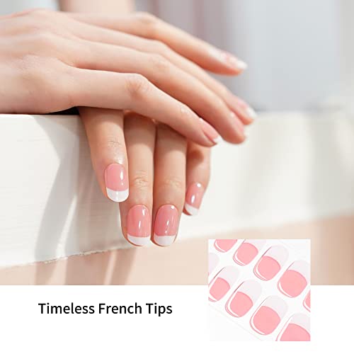 DANNI & amp; TONI gel komplet za nokte Polusušene gel trake za nokte početni komplet za francuski manikir / bezvremenski francuski