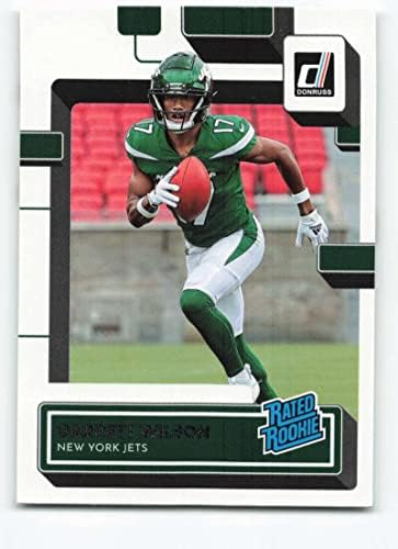 2022 Donruss ocijenjeni Rookies 306 Garrett Wilson ocijenjeni Rookie NM-MT New York Jets fudbalska trgovačka kartica NFL