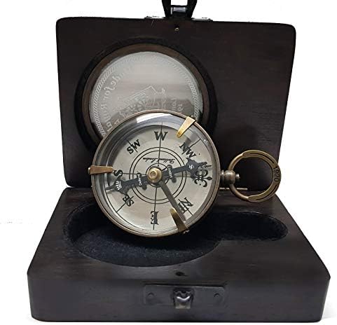 KolekcionarstvoBuy Mesing nautički pomorski vintage brodski instrumenti - antički mesingani navigacijski kompas