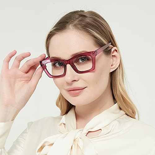 JiSoo Oversized Cat Eye naočare za čitanje Žene/dame, Moderan CATEYE Readers TR90 okvir