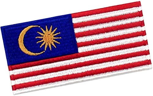 Zastava za zastavu u Maleziji Embta izvezena nacionalna moralna aplikacija glačala na šini malezijski grb