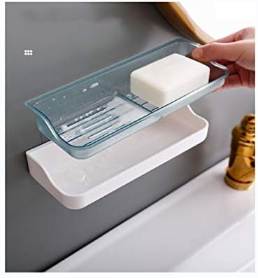 Zhanmam tuš stalak za kupaonicu Organizirajte kupaonicu police za usisnu čašu zidne montirane na zidni ne-perforirani plastični sapun
